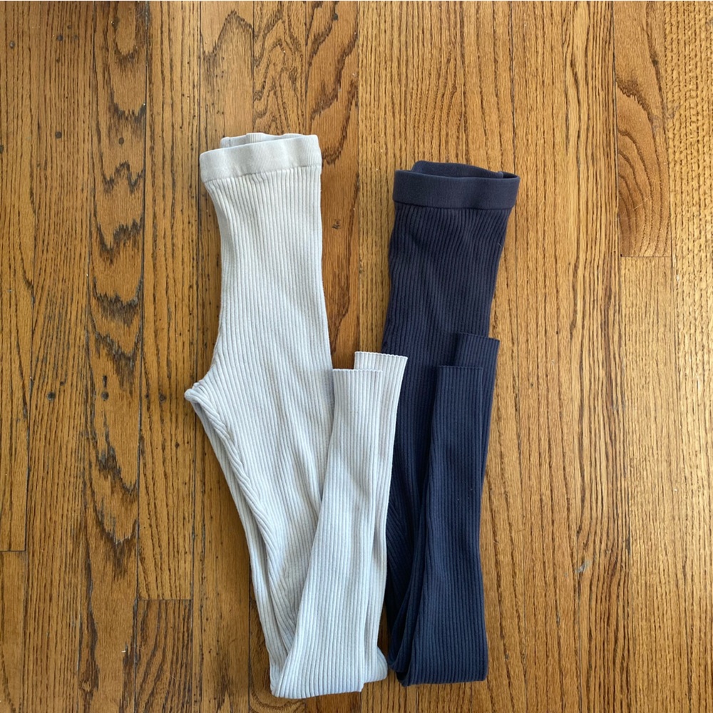 Ribbed leggings